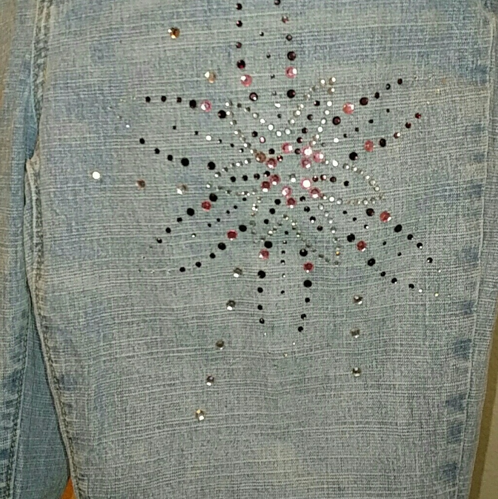 L.A. Blues Stretch Rhinestone Jeans - Picture 2 of 5